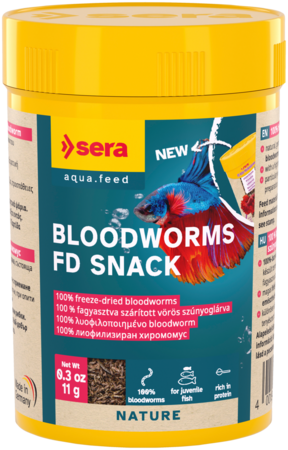 sera Bloodworms FD Snack 100ml (11g) FISH - FOOD SERA
