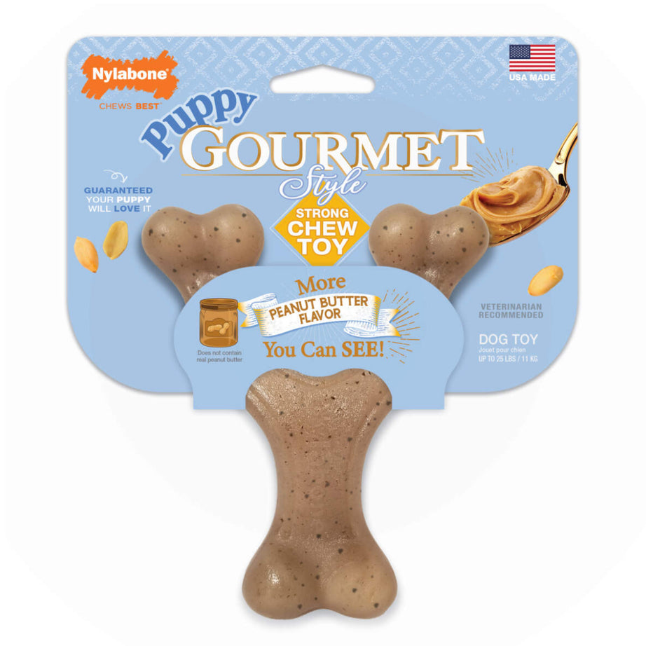 Nylabone Gourmet Style Strong Wishbone Puppy Chew Toy Nylabone
