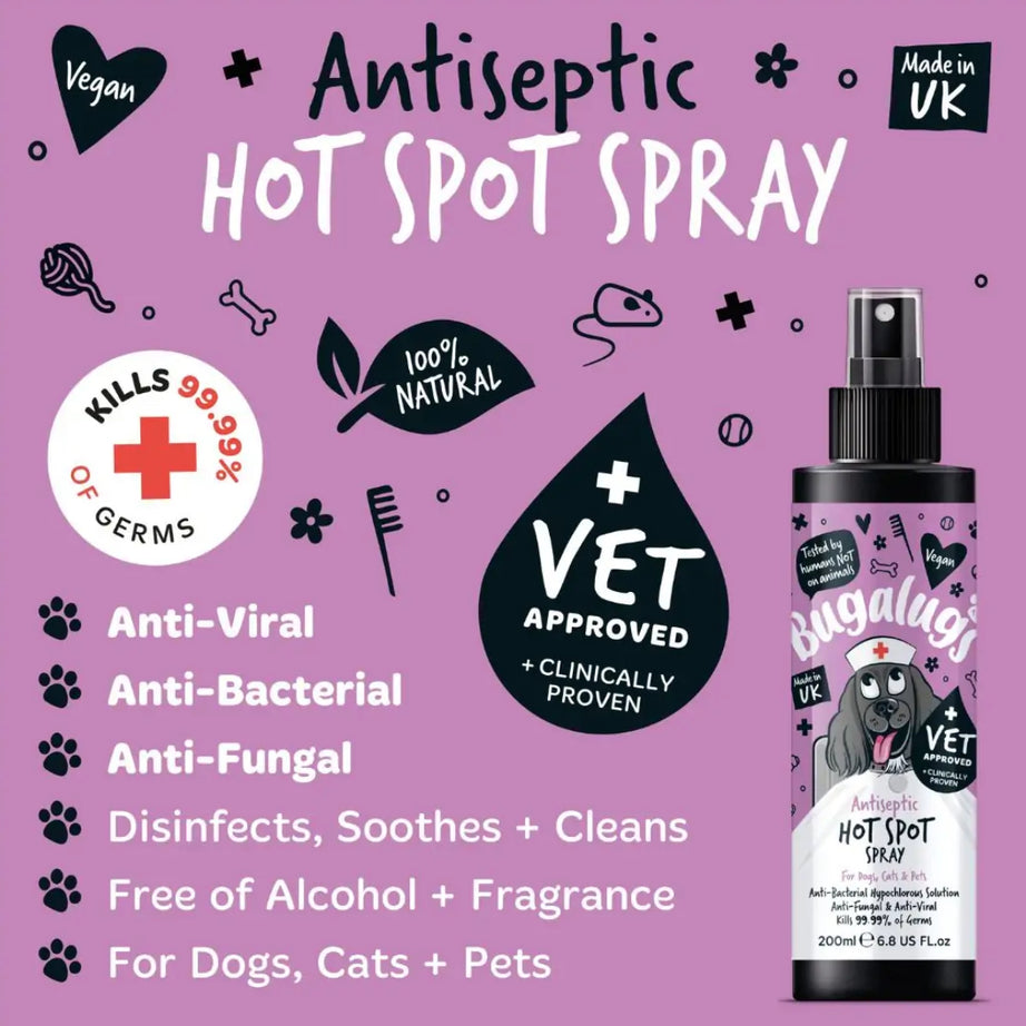 Bugalugs Antiseptic Hot Spot spray Wound Care Bugalugs