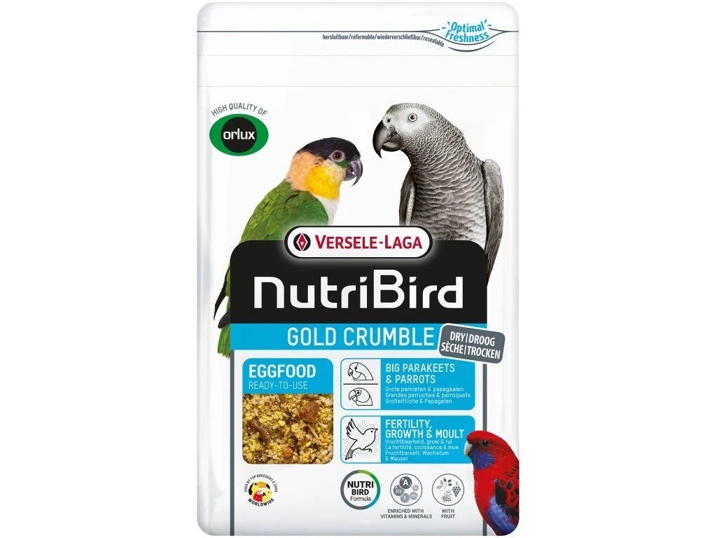 Versele Laga Orlux NutriBird Gold Crumble Parakeets & Small Parrots 1kg Versele