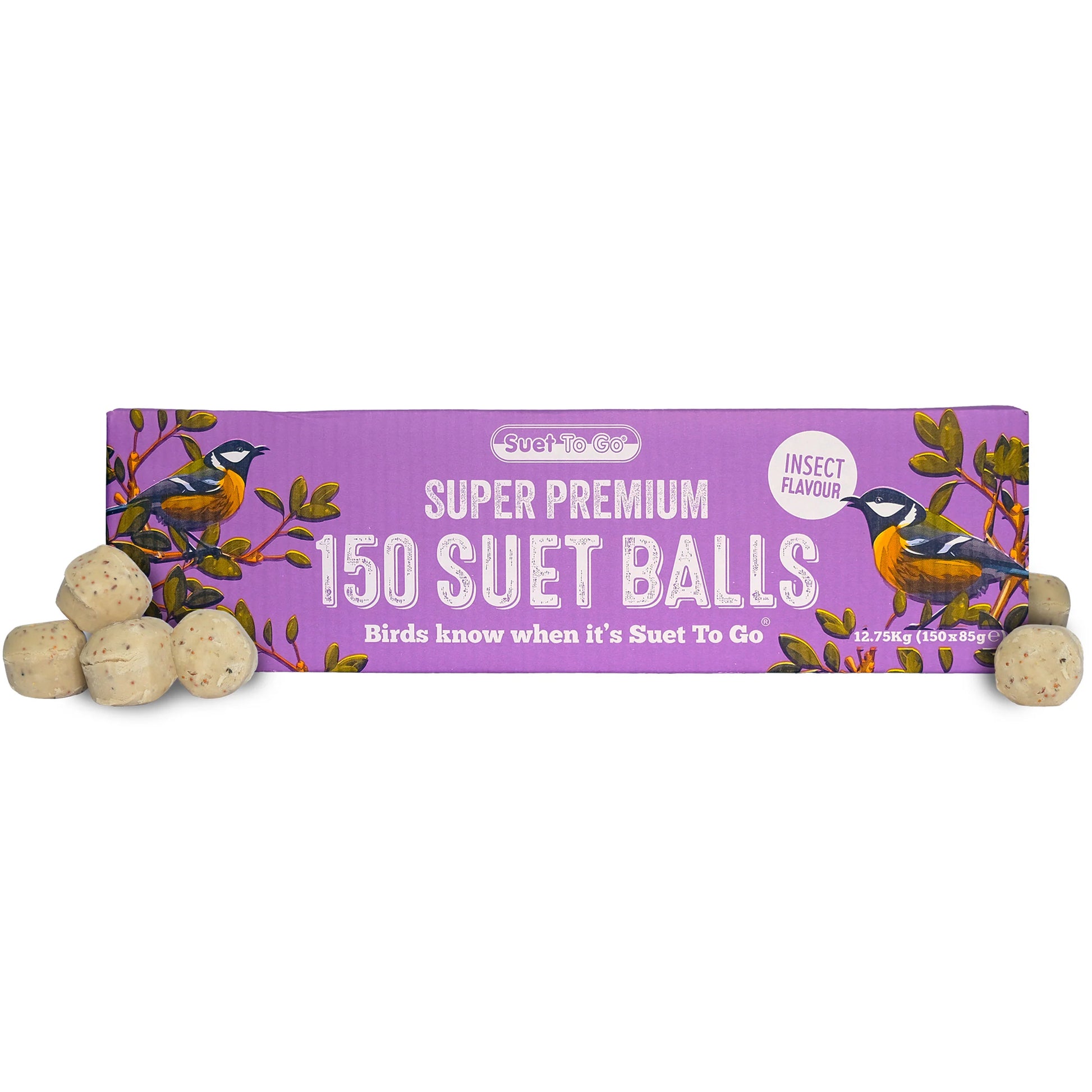 Suet To Go Insect 150 Suet Balls Box, 150's Bird - Food Pet Market
