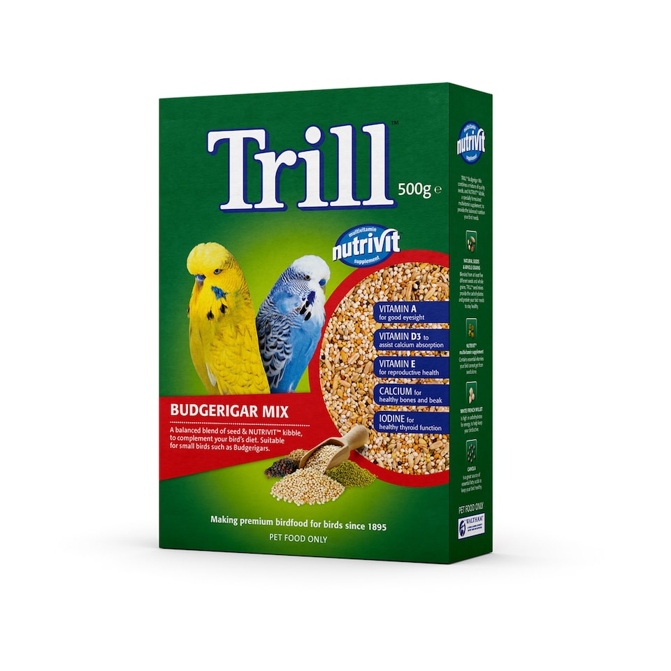 Trill Budgerigar Food 500g Trill