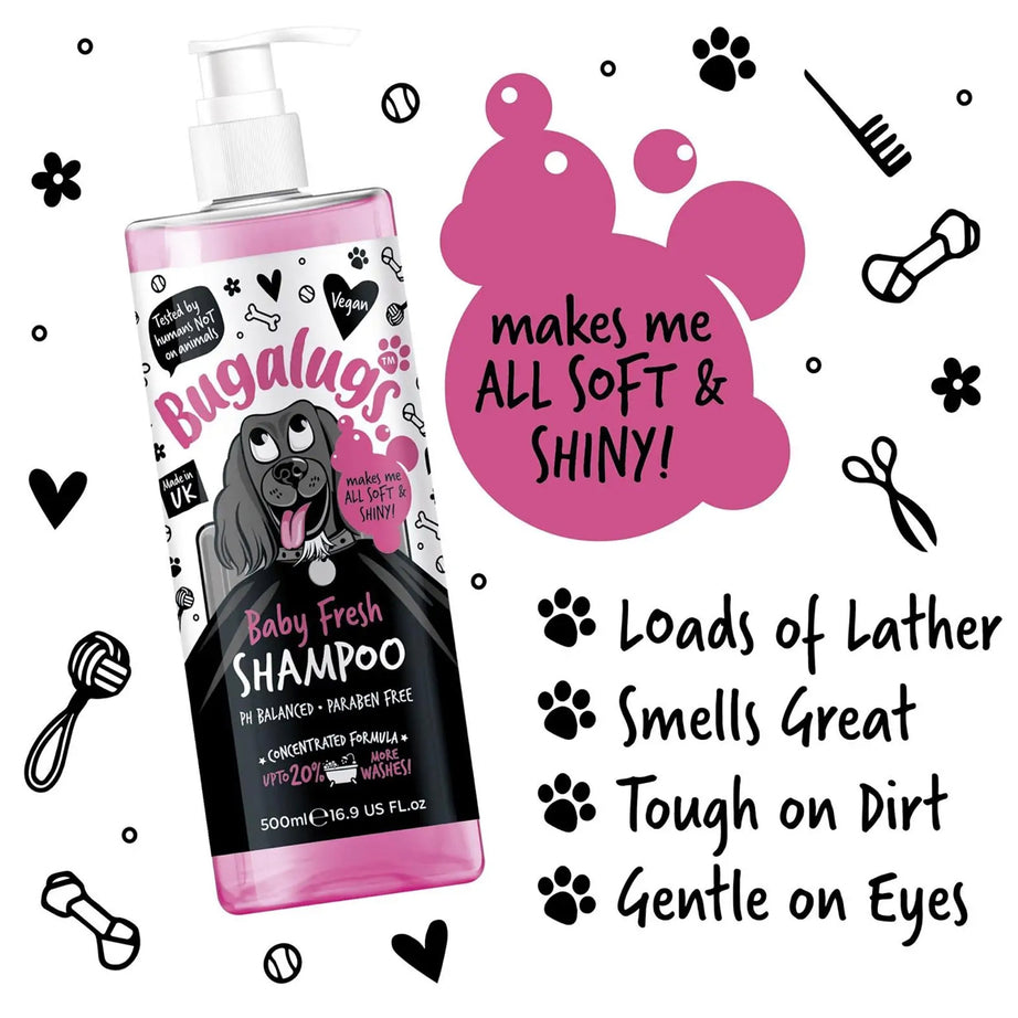 Bugalugs Baby Fresh Dog Shampoo Grooming Bugalugs