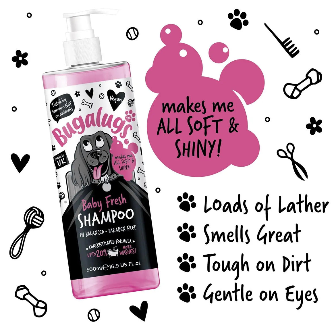 Bugalugs Baby Fresh Dog Shampoo Grooming Bugalugs