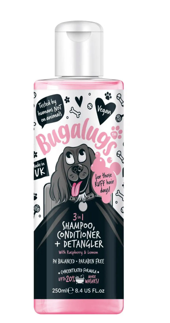 Bugalugs 3 in 1 shampoo, conditioner & detangler Bugalugs