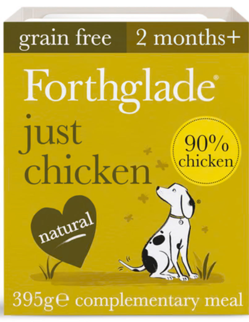 Just Chicken Natural Wet Dog Food Forthglade
