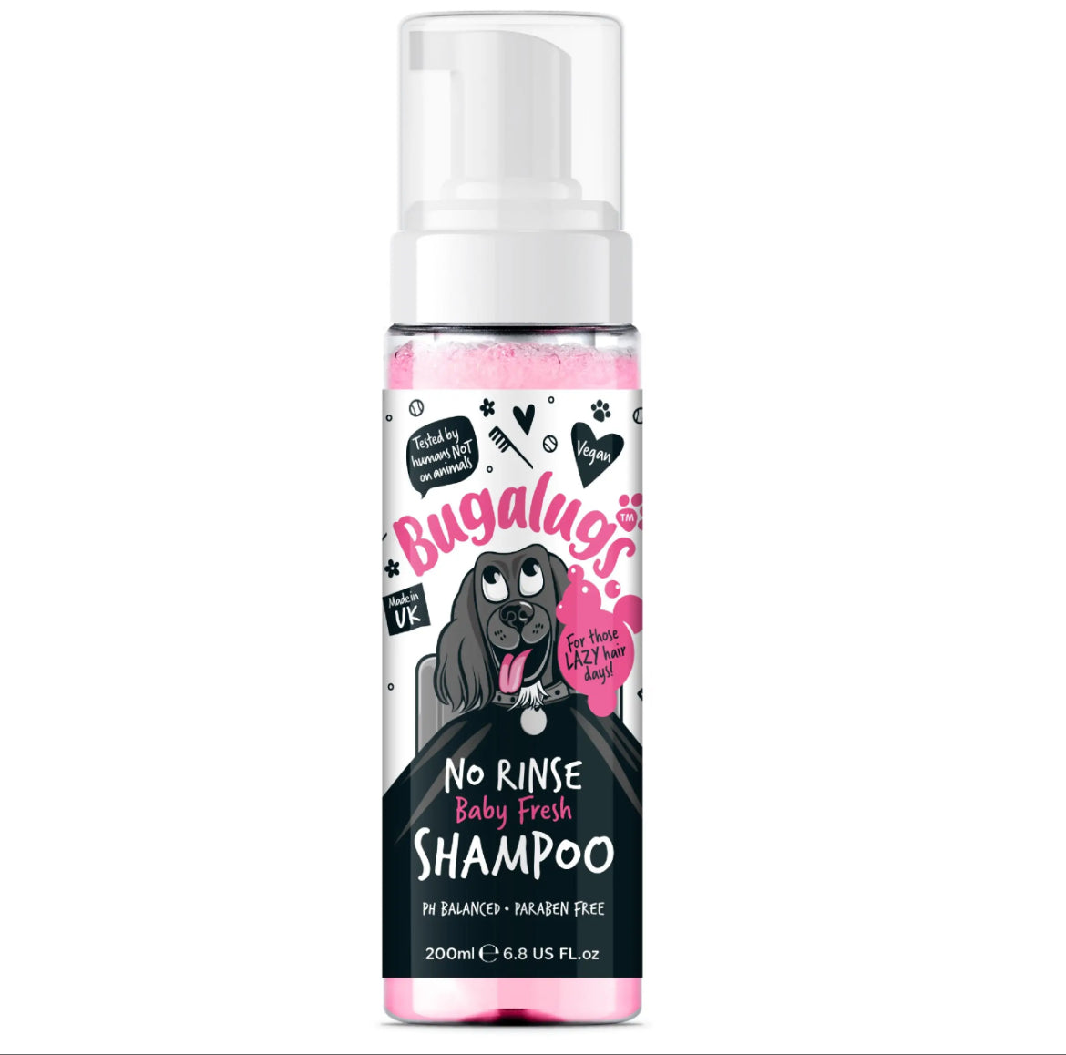 Bugalugs No Rinse Baby Fresh Shampoo Grooming Bugalugs