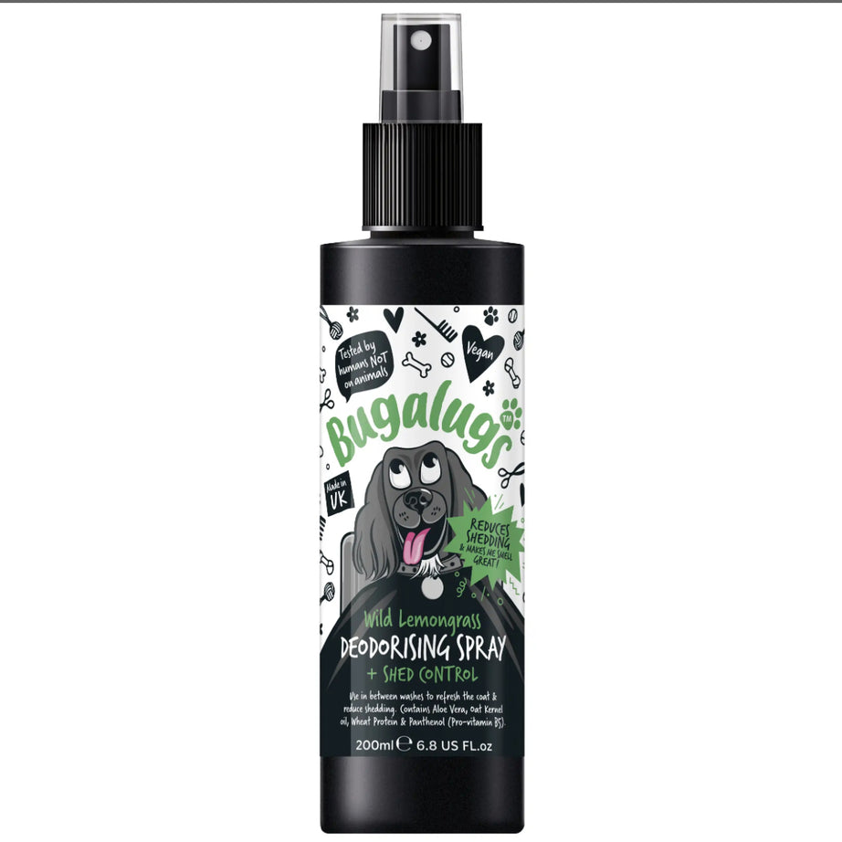 Bugalugs Wild Lemongrass (Shed Control) Deodorising Spray Grooming Bugalugs