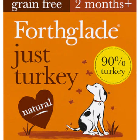 Just Turkey Natural Wet Dog Food Forthglade