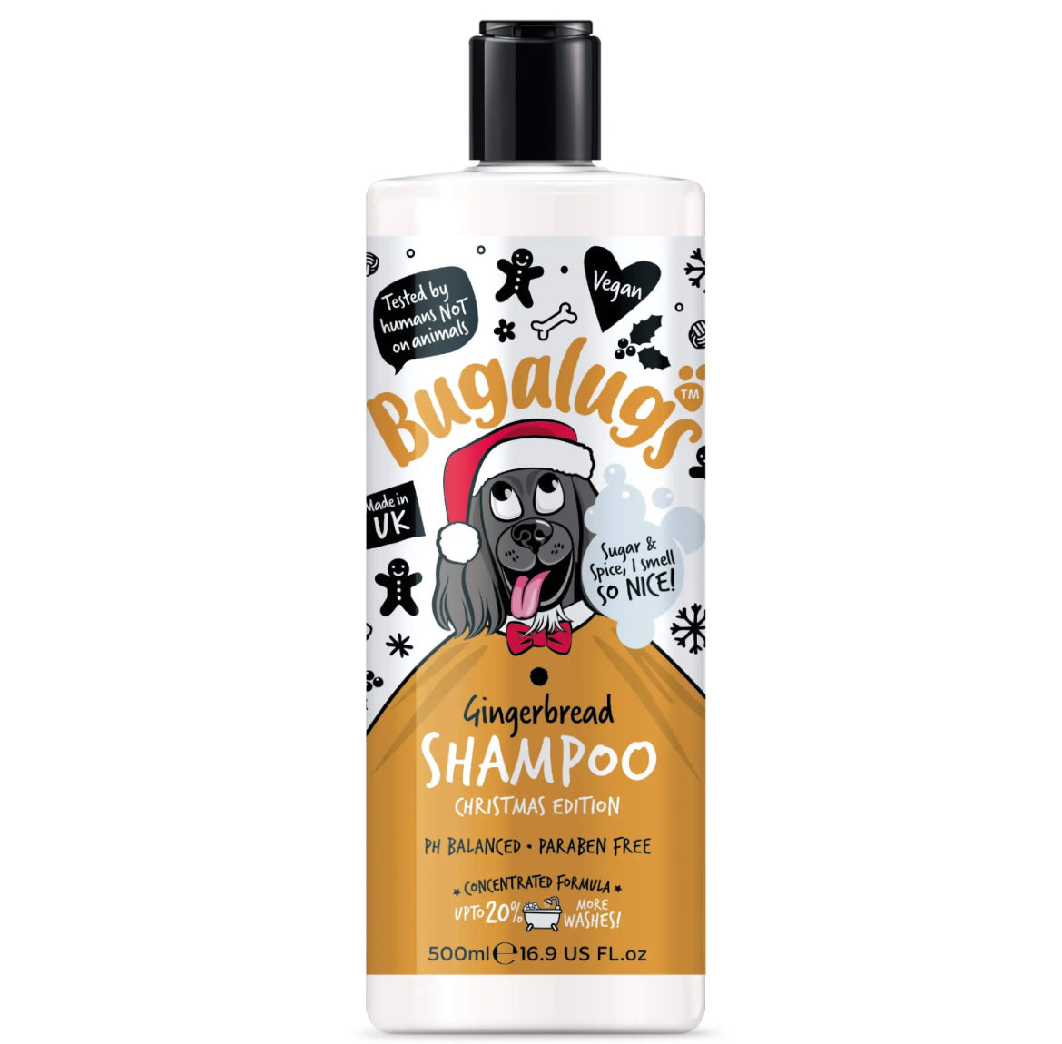 Bugalugs Christmas Edition: Gingerbread Shampoo 500ml Bugalugs