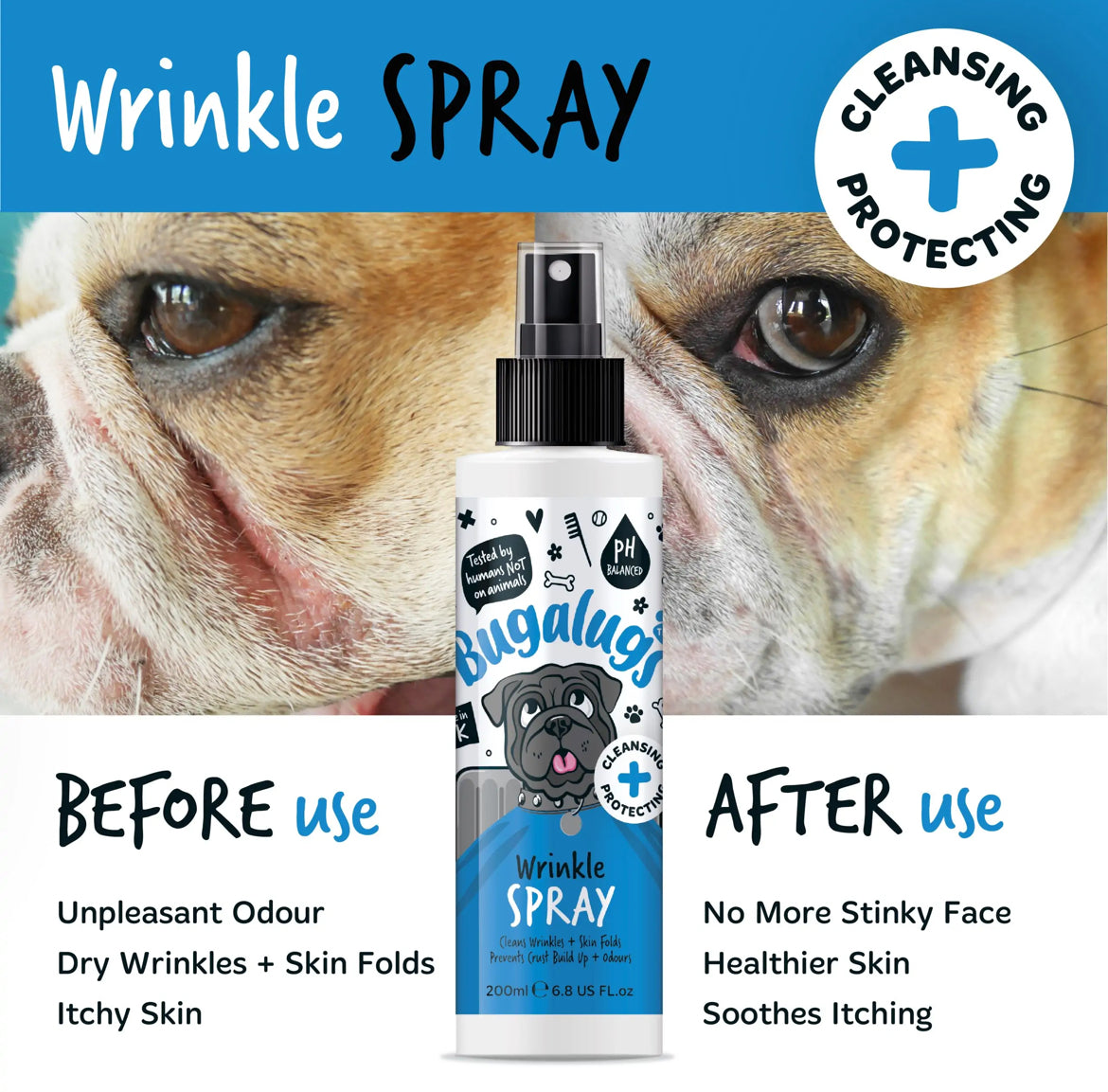 Bugalugs Wrinkle Spray Grooming Bugalugs