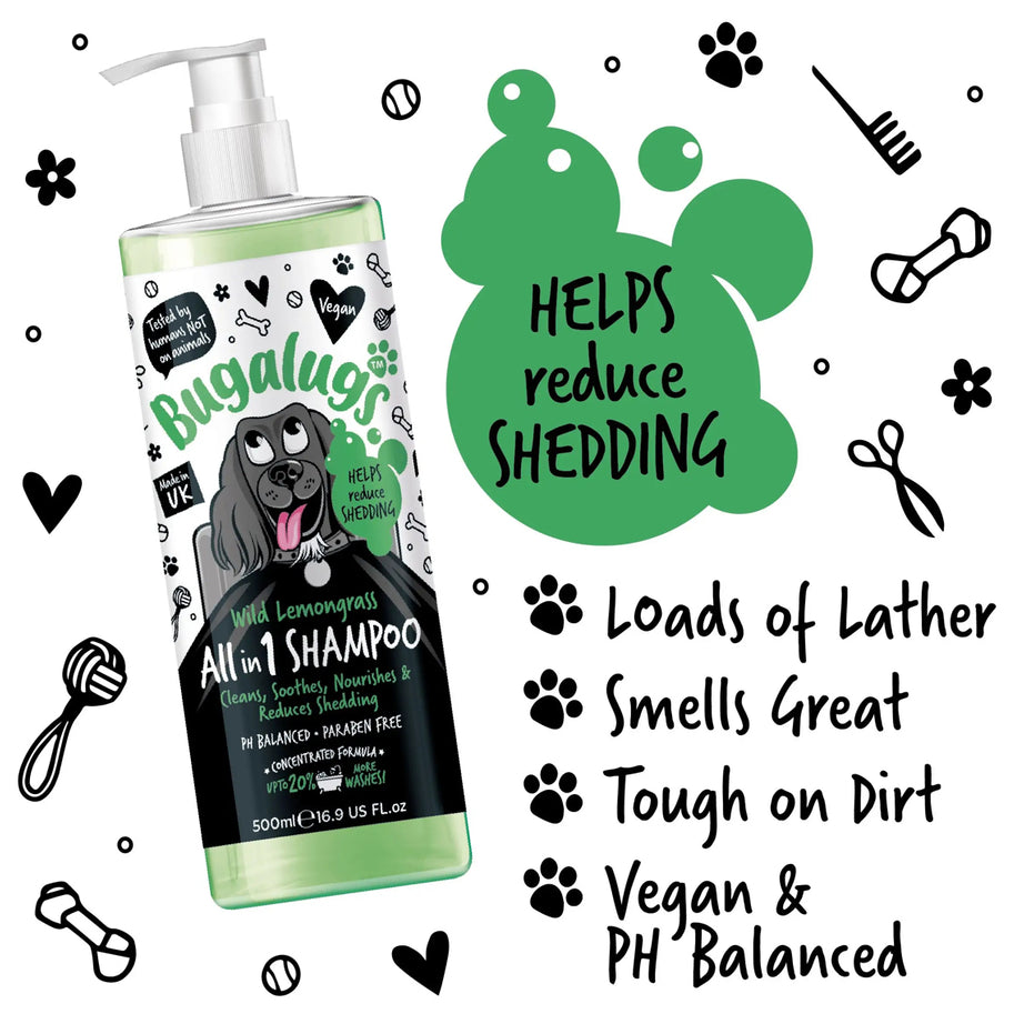 Bugalugs All In 1 Dog Shampoo Grooming Bugalugs
