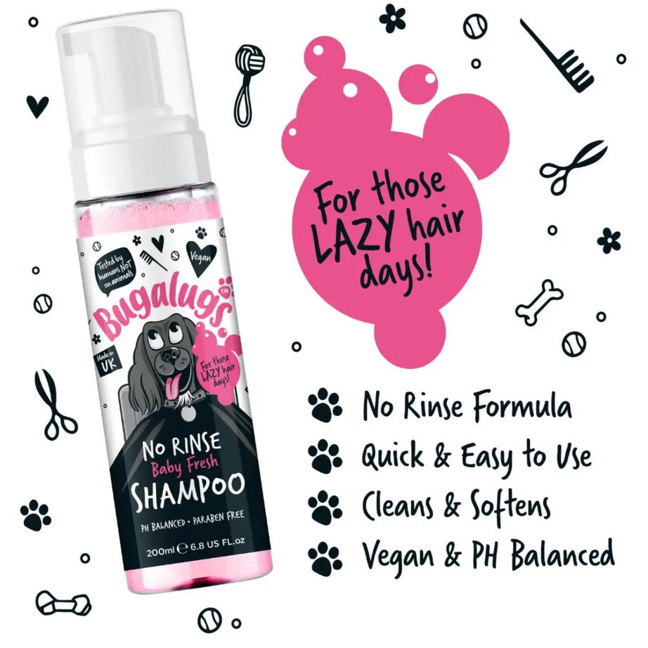 Bugalugs No Rinse Baby Fresh Shampoo Grooming Bugalugs