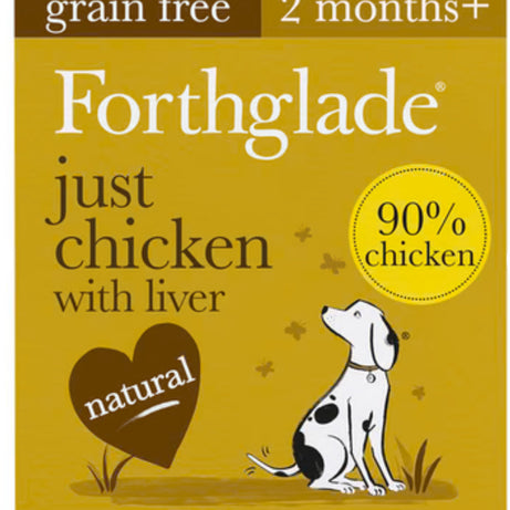 Just Chicken With Liver Natural Wet Dog Food Forthglade