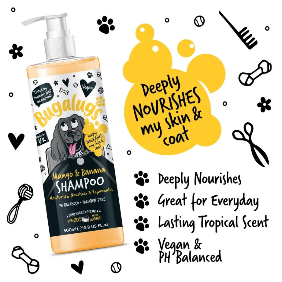 Bugalugs Mango & Banana Shampoo Grooming Bugalugs