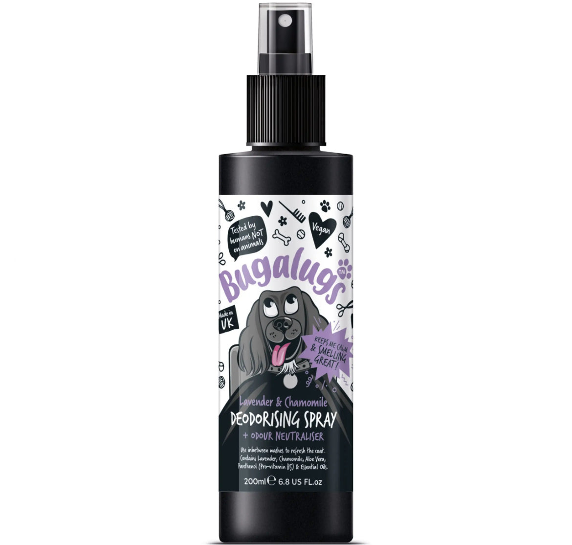 Bugalugs Lavender & Chamomile Deodorising Spray Grooming Bugalugs