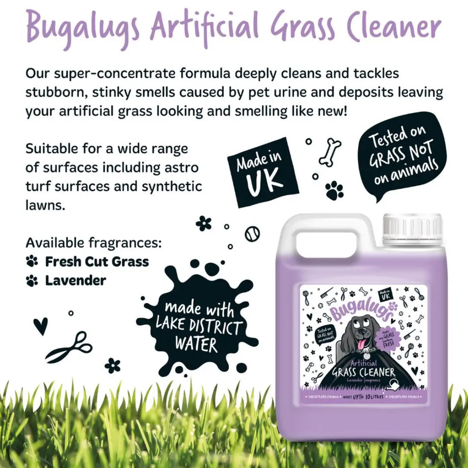 Artificial Grass Cleaner (Lavender) 1L Disinfectant Bugalugs