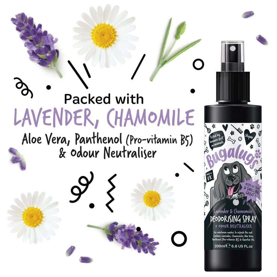 Bugalugs Lavender & Chamomile Deodorising Spray Grooming Bugalugs
