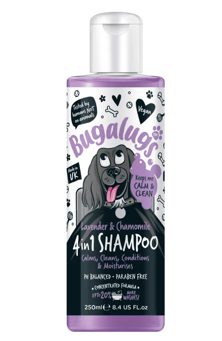 Bugalugs 4 in 1 dog shampoo Grooming Bugalugs