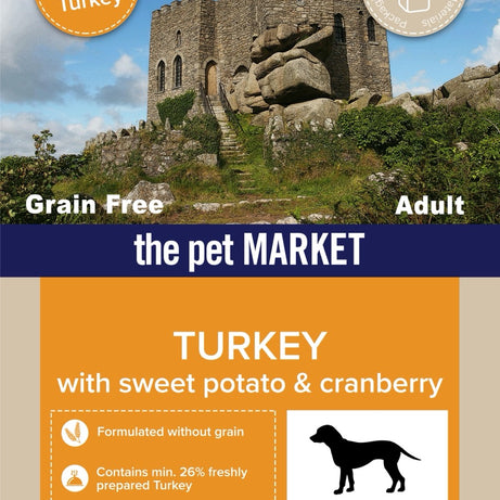 Grain Free Adult Dog Turkey Dry Complete kibble the Pet MARKET