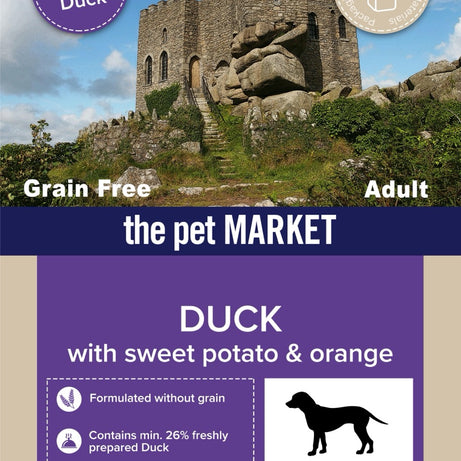 Grain Free Adult Dog Duck Dry Complete kibble the Pet MARKET