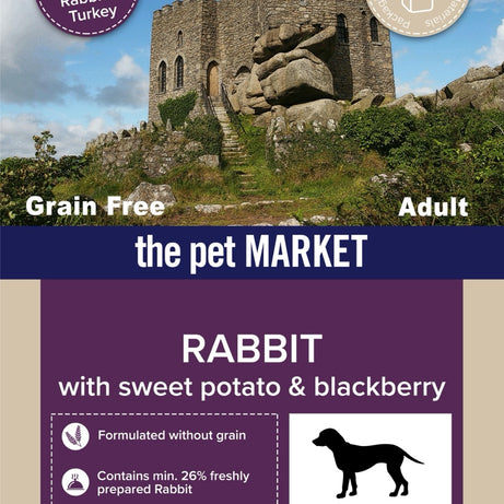 Grain Free Adult Dog Rabbit Dry Complete kibble the Pet MARKET