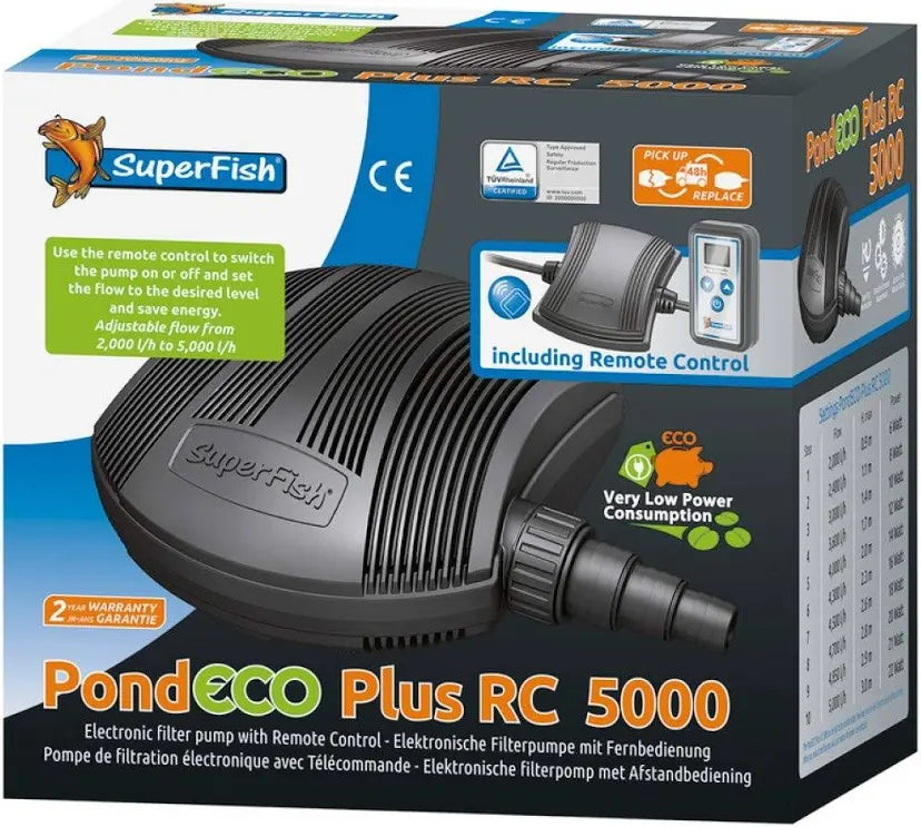 SuperFish Pond Eco Plus RC5000 Pump Superfish