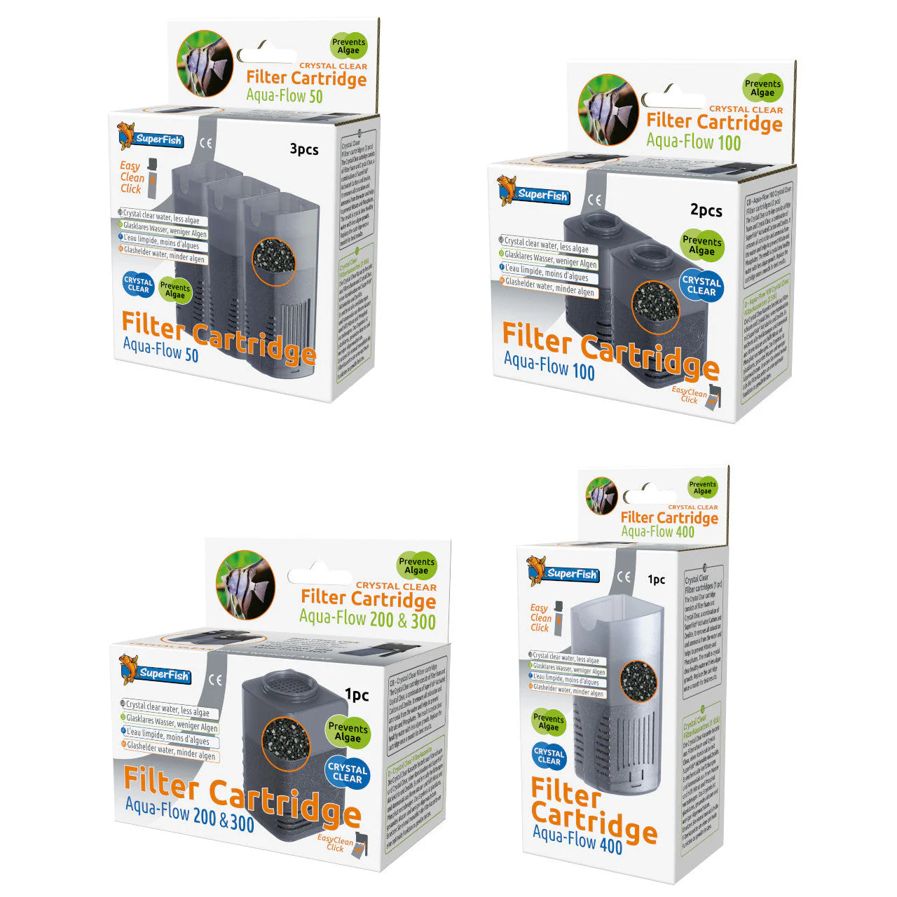 SuperFish Aquaflow Crystal Clear Cartridge Filter Cartridge SuperFish