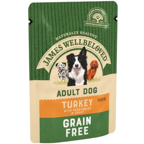 James well beloved grain free turkey with vegetables in gravy 100g James Wellbeloved