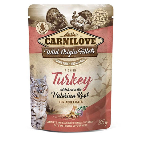 Carnilove Turkey enriched with valerian root wet food for adult cats 85g Carnilove