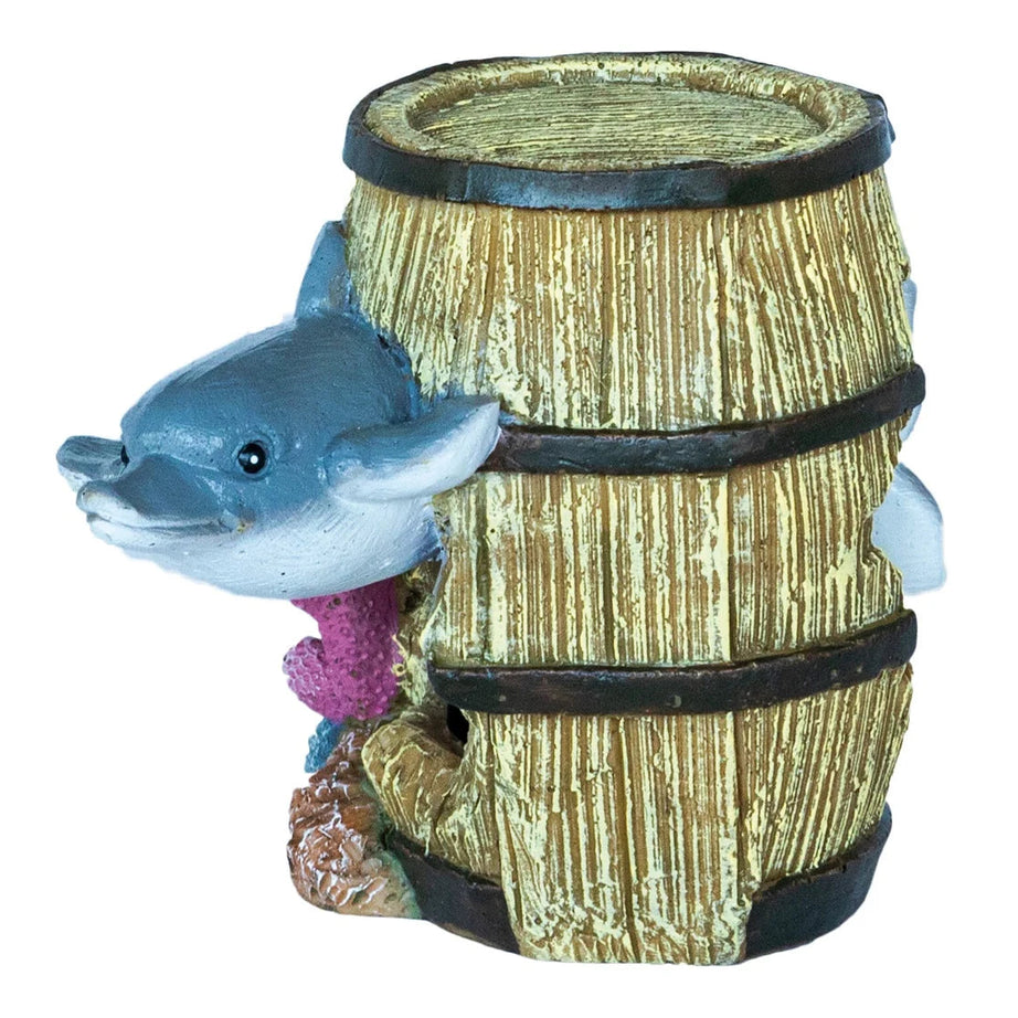 Superfish deco barrel dolphin the Pet MARKET