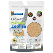SuperFish Filter PRO MEDIA Activated Zeolite Large Filter Bed 1L Tanks aquarium filtration King British