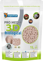Superfish Pro Media 3D Bio 1000ml aquarium filtration SuperFish