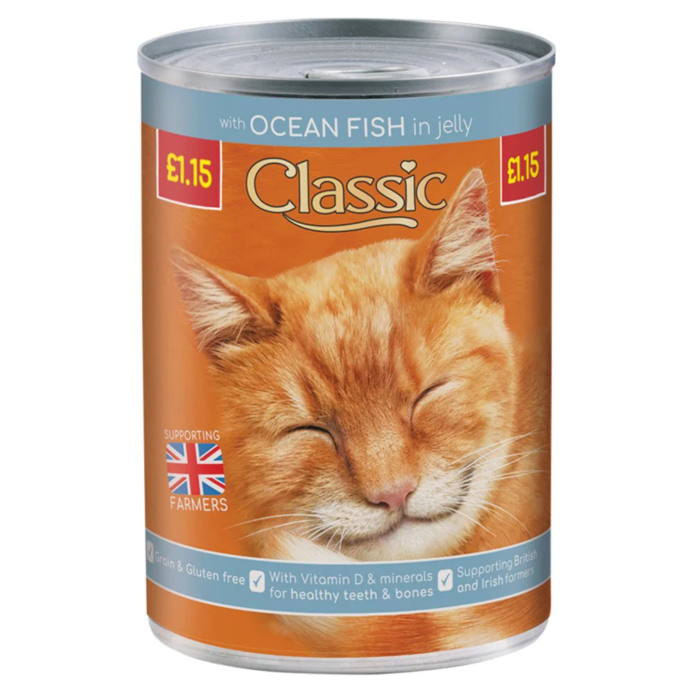 Classic Tinned Cat Food Ocean Fish the Pet MARKET
