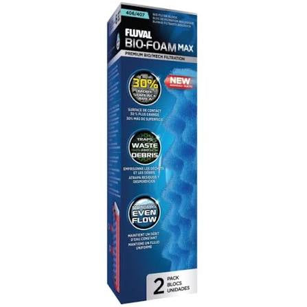 Fluval 406 and 407 Bio-Foam Max - 2 pack Filter Media Fluval