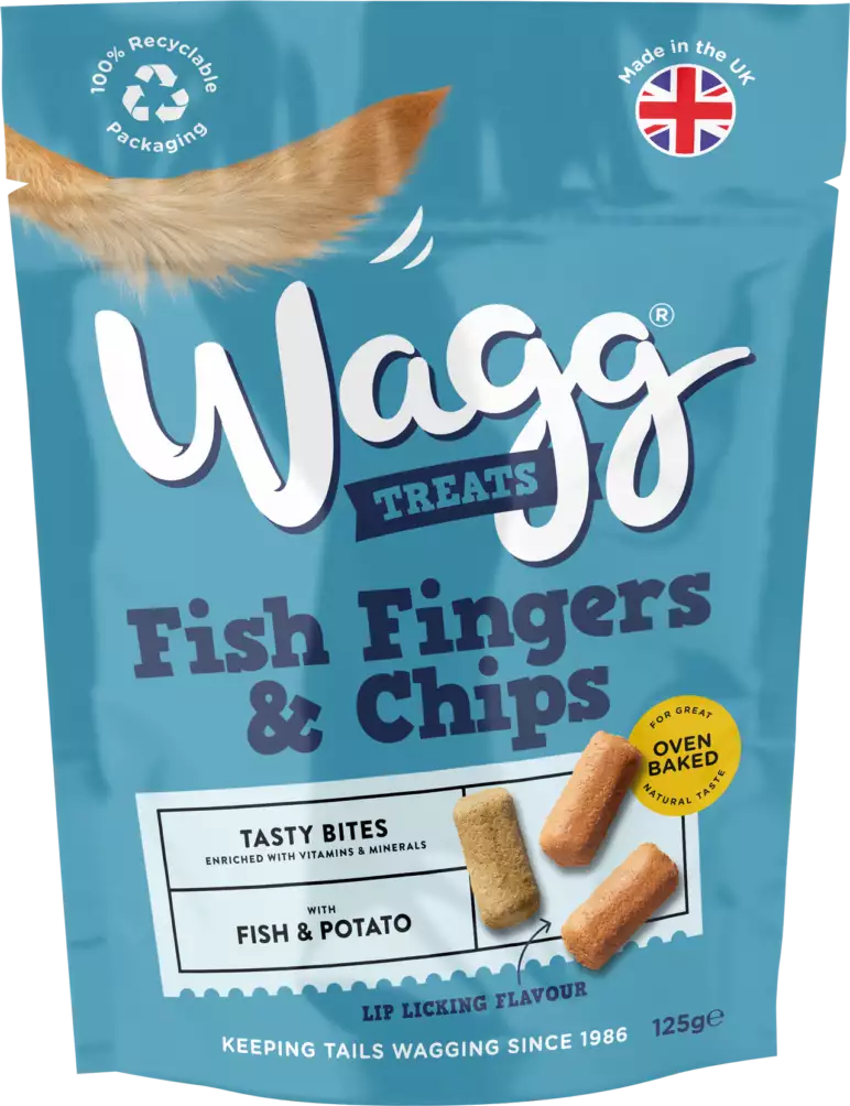 Wagg Fish Fingers and Chips Treats 125g DOG - TREAT Wagg