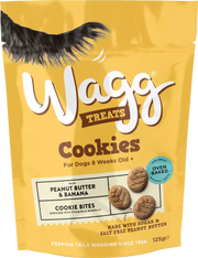 Wagg Cookie Treats Peanut and Banana 125g DOG - TREAT Wagg