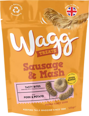 Wagg Sausage & Mash Treats, 125g DOG - TREAT Wagg
