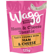 Wagg Ham and Cheese Toastie Treats 125g DOG - TREAT Wagg