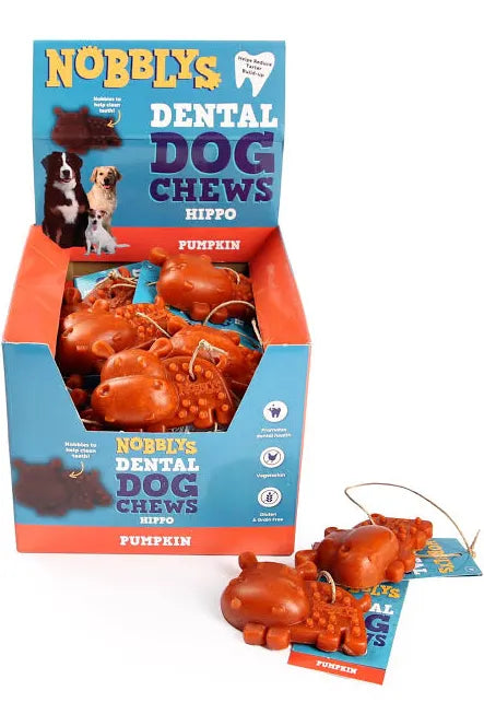Nobblys Animal Hippo Pumpkin 40g DOG - TREAT Petello