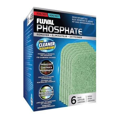 Fluval 306/406 and 307/407 Phosphate Remover - 6 pack Filter Media Fluval