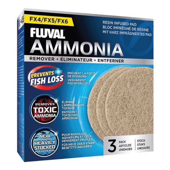 Fluval FX4/FX5/FX6 Ammonia Remover - 3 pack Filter Media Fluval