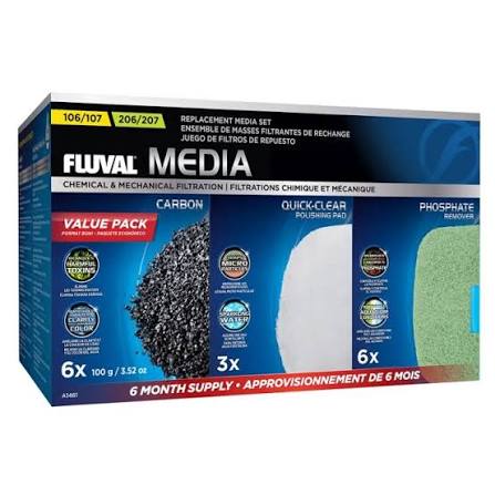 Fluval 107/207 Media Value Pack Filter Media Fluval
