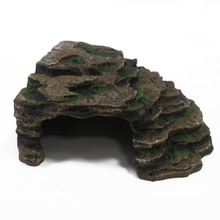 Large dark brown Betta cave from Pet Market, plastic hiding spot with textured surface for aquarium fish.