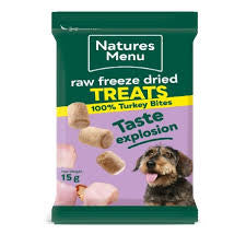 Natures Menu Raw Freeze Dried Treat Turkey 15g DOG - FOOD Natures Menu