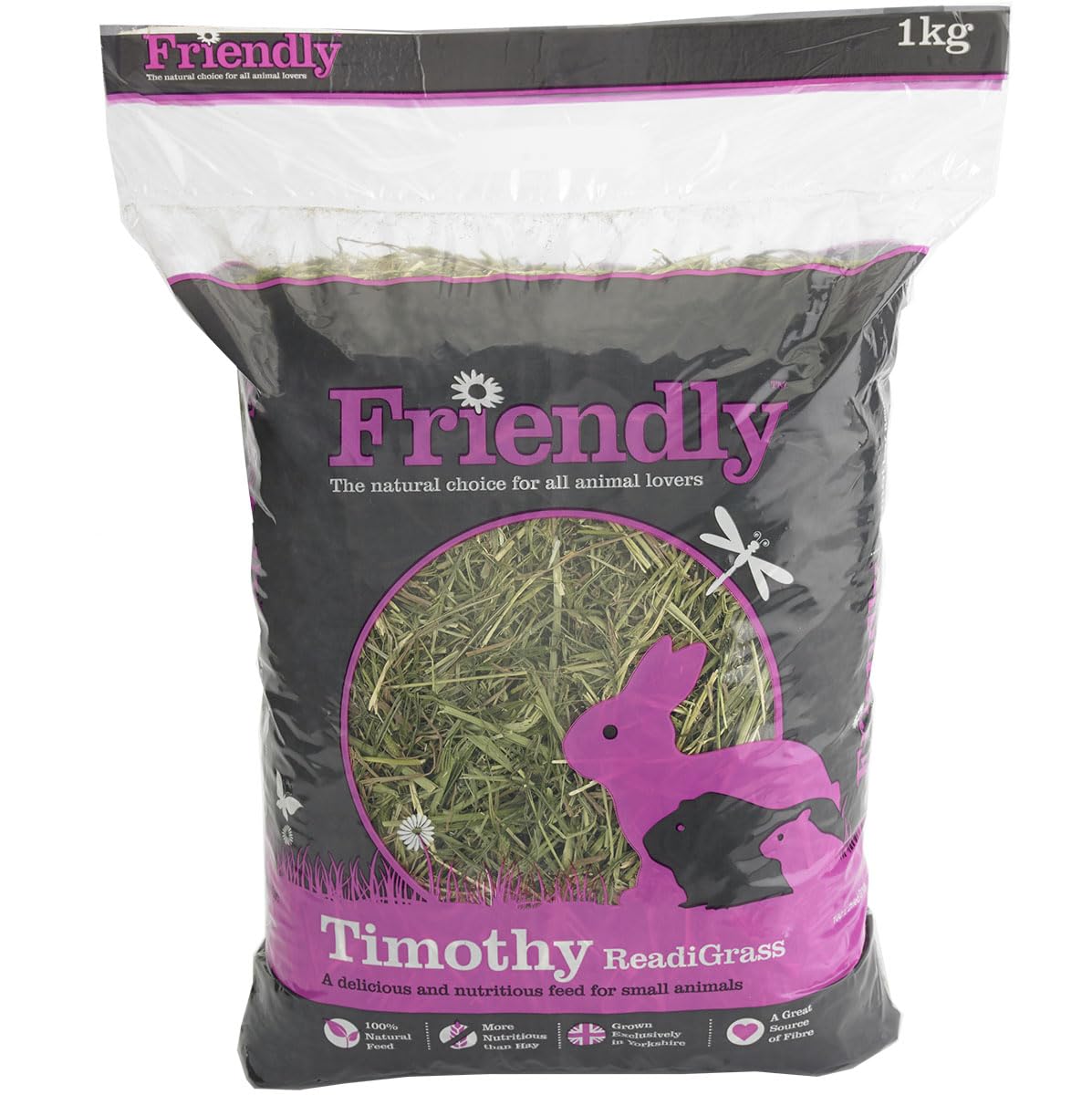 Friendship Friendly Timothy Readigrass 1kg Small Mammal - Bedding Friendship Friendly