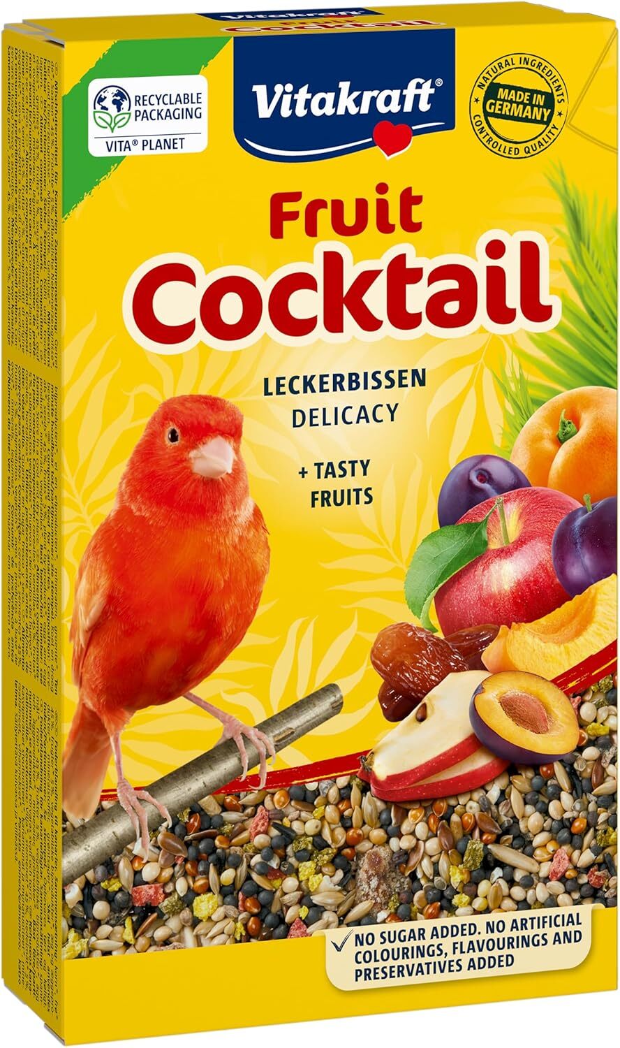 Vitakraft Bird Canary Fruit Cocktail Food Seed Feed Mix 200g Vitakraft