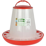 Supa Red & White Poultry Feeder 3kg Bird - Accessories Pet Market