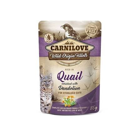 Carilove 85g Quail Wet Cat Food Pouches Cat - Food Carilove
