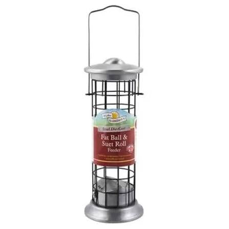 Harrisons Steel Die Cast Suet Roll and Fat Ball Feeder 20cm Bird - Accessories Pet Market